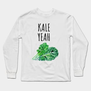 Vegan Kale Yeah Long Sleeve T-Shirt